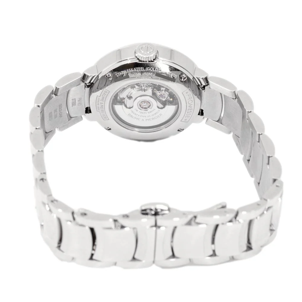 Baume&Mercier Ladies M0A10183 Promesse Rose Gold Watch - Image 3