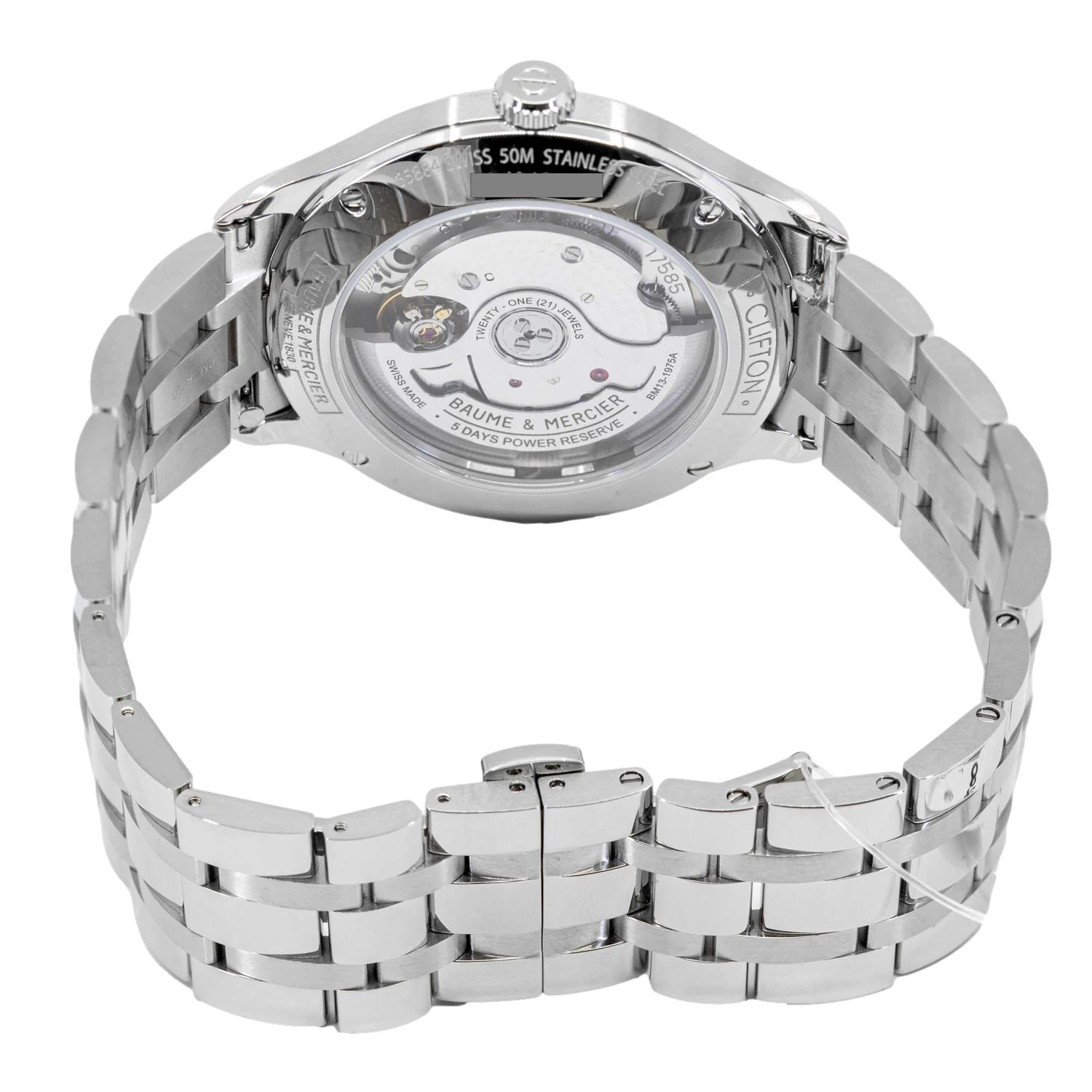 Baume & Mercier Men's M0A10551 Clifton Grey Dial Auto - Image 4