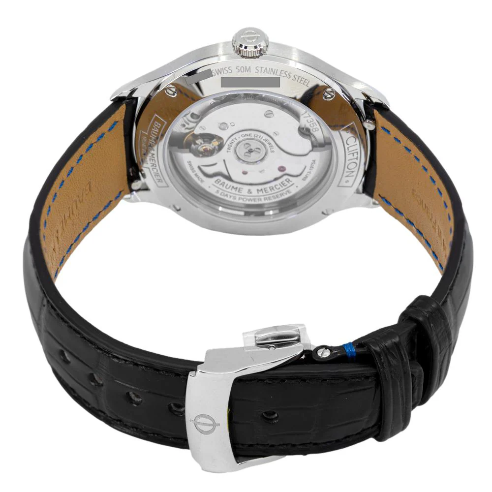 Baume&Mercier Men's M0A10592 Clifton Green Dial Watch - Image 4