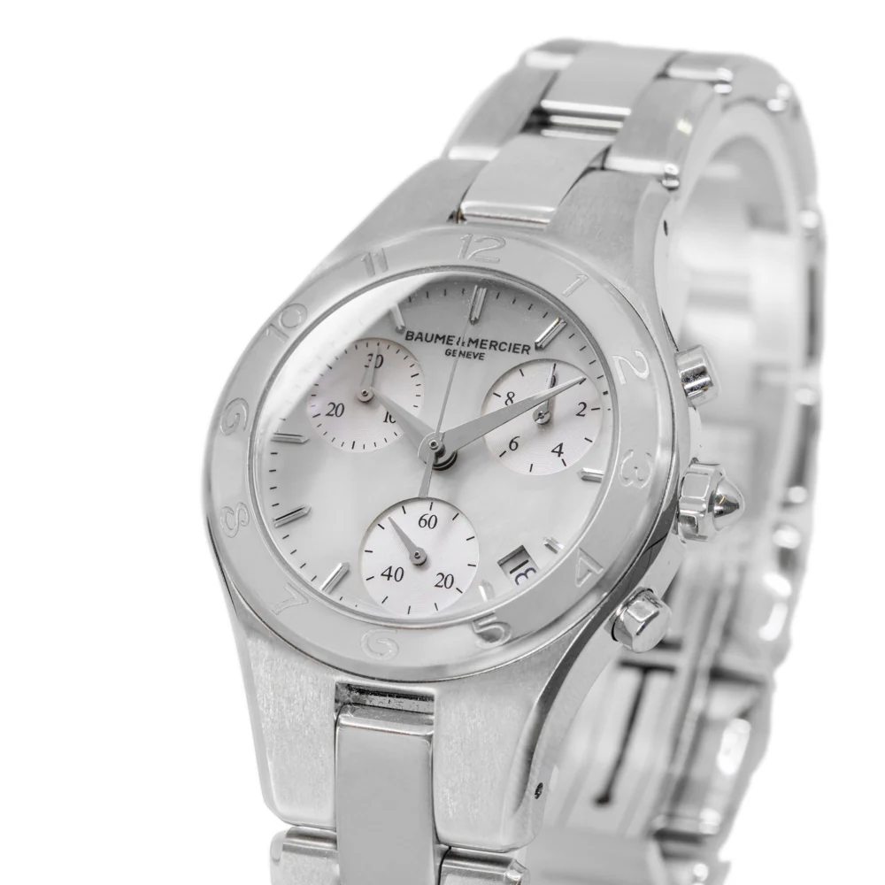 Baume & Mercier Women's M0A10012 Linea 32mm Quartz Chrono - Image 10