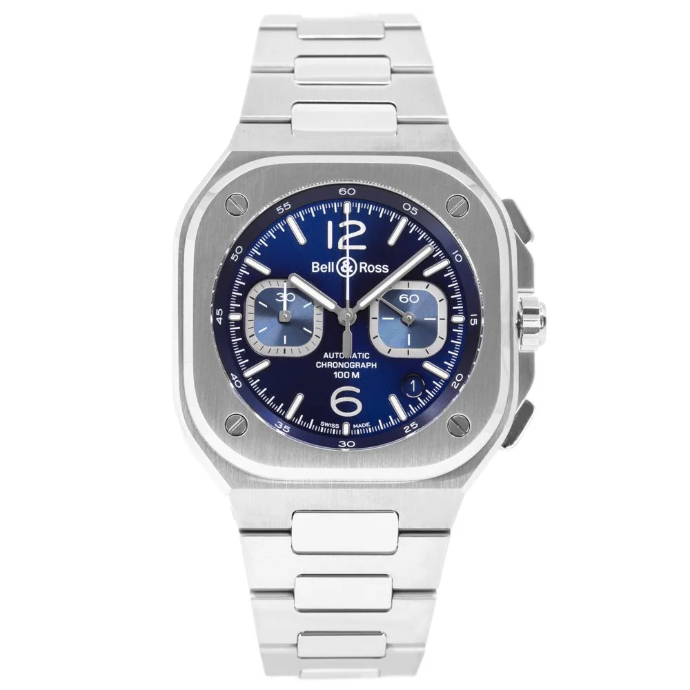 Bell&Ross Men's BR05C-BU-ST/SST BR 05 Chrono Blue Dial Watch - Image 3