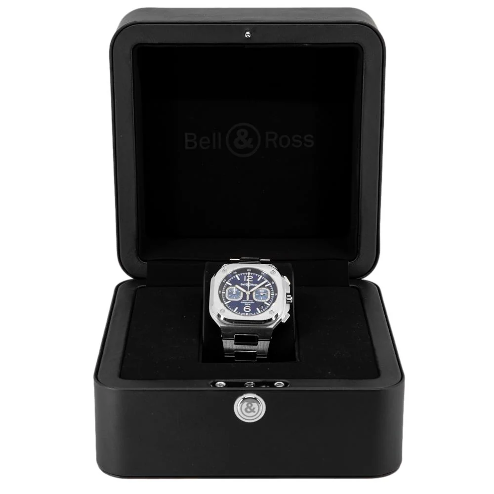 Bell&Ross Men's BR05C-BU-ST/SST BR 05 Chrono Blue Dial Watch - Image 8