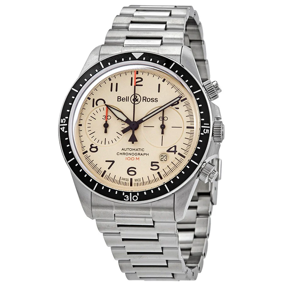 Bell&Ross Men's BRV294-BEI-ST/SST Chronograph Watch