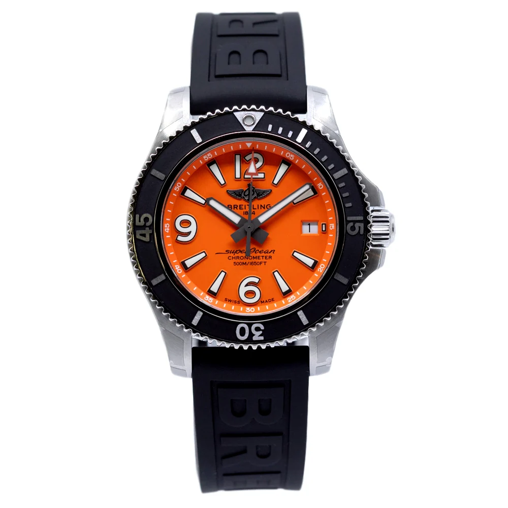 Breitling A17366D7101S2 Superocean Orange Dial Watch - Image 2