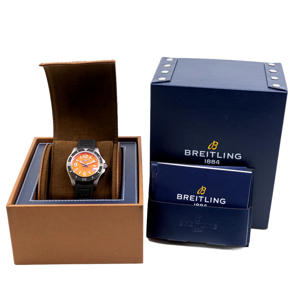 Breitling A17366D7101S2 Superocean Orange Dial Watch - Image 6