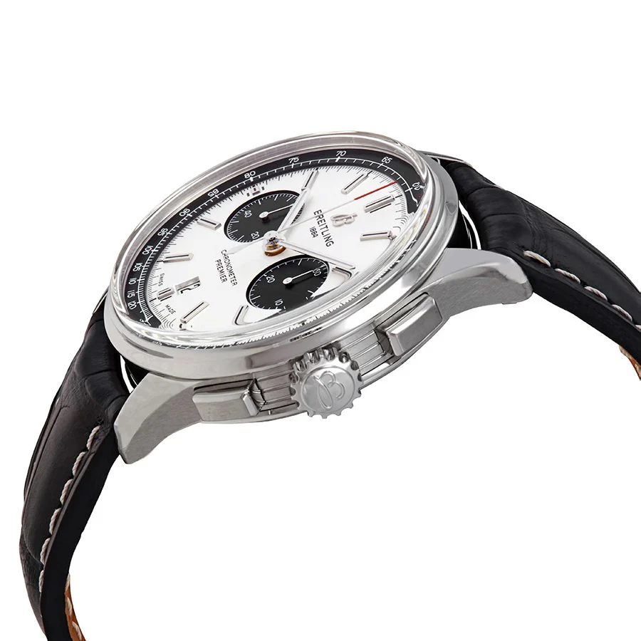 Breitling AB0118221G1P2 Premier Chrono Silver Dial Watch - Image 2