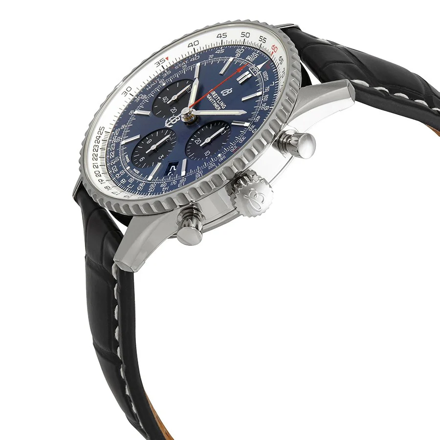 Breitling Men's AB0121211C1P3 Blue Dial Chrono Watch - Image 2