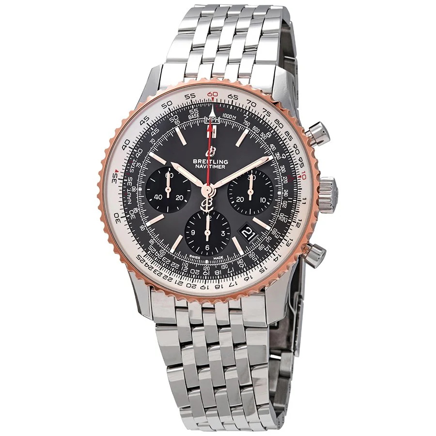 Breitling UB0121211F1A1 Navitimer Chrono Grey Dial Watch