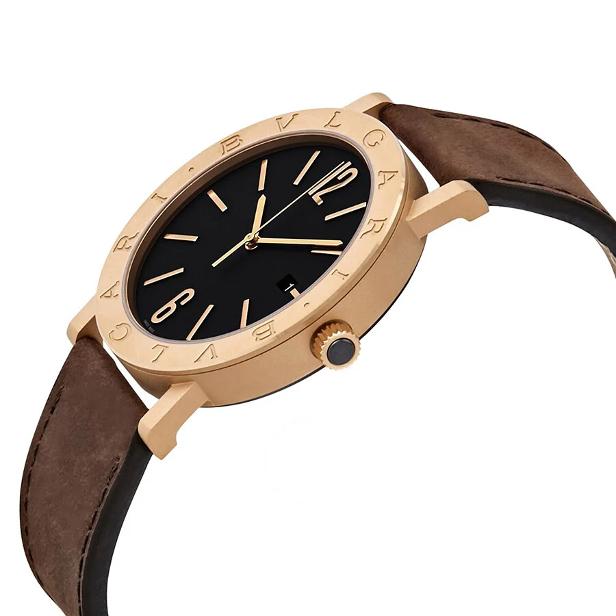 Bulagri Men's 102977 Solotempo Black Dial Bronze Watch - Image 2