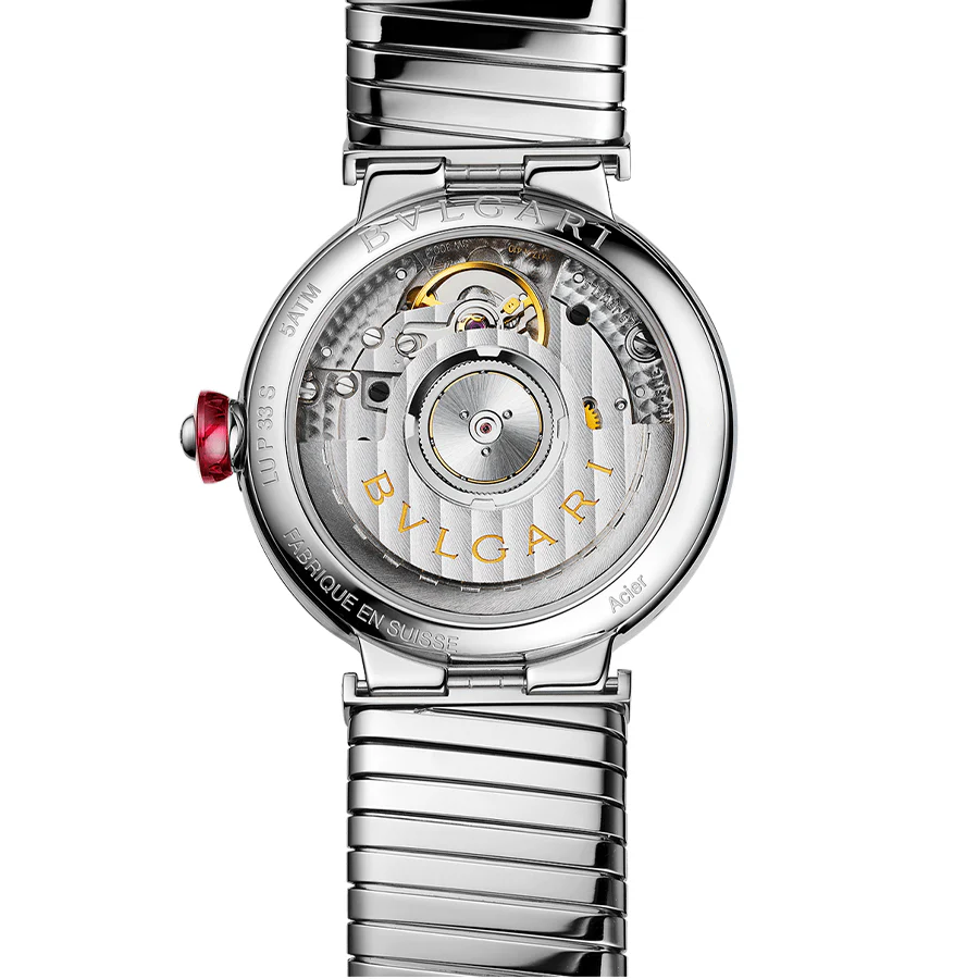 Bulgari Ladies 102953 Lvcea Tubogas Black Dial Watch - Image 3