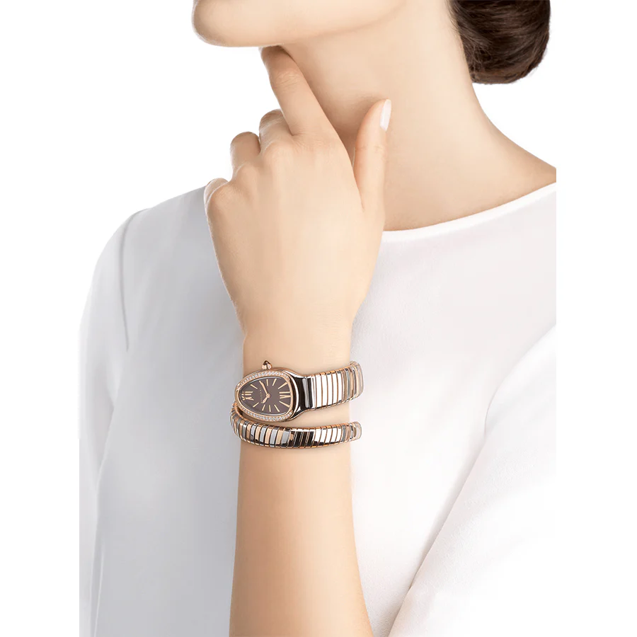 Bulgari Ladies 103071 Serpenti Tubogas Diamonds Watch - Image 4