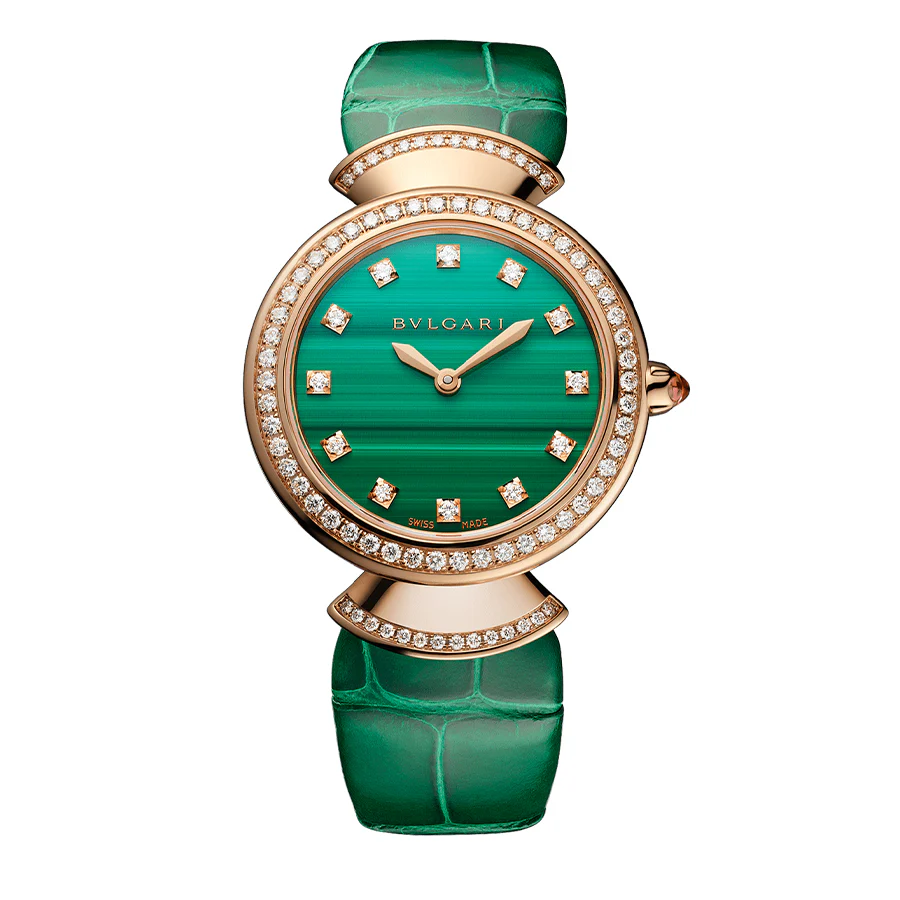 Bulgari Ladies 103119 Diva's Dream Rose Gold Diamonds Watch - Image 2