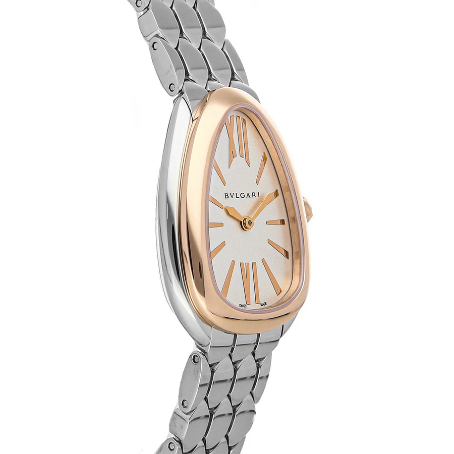 Bulgari Ladies 103144 Serpenti Seduttori Silver Dial Watch - Image 3