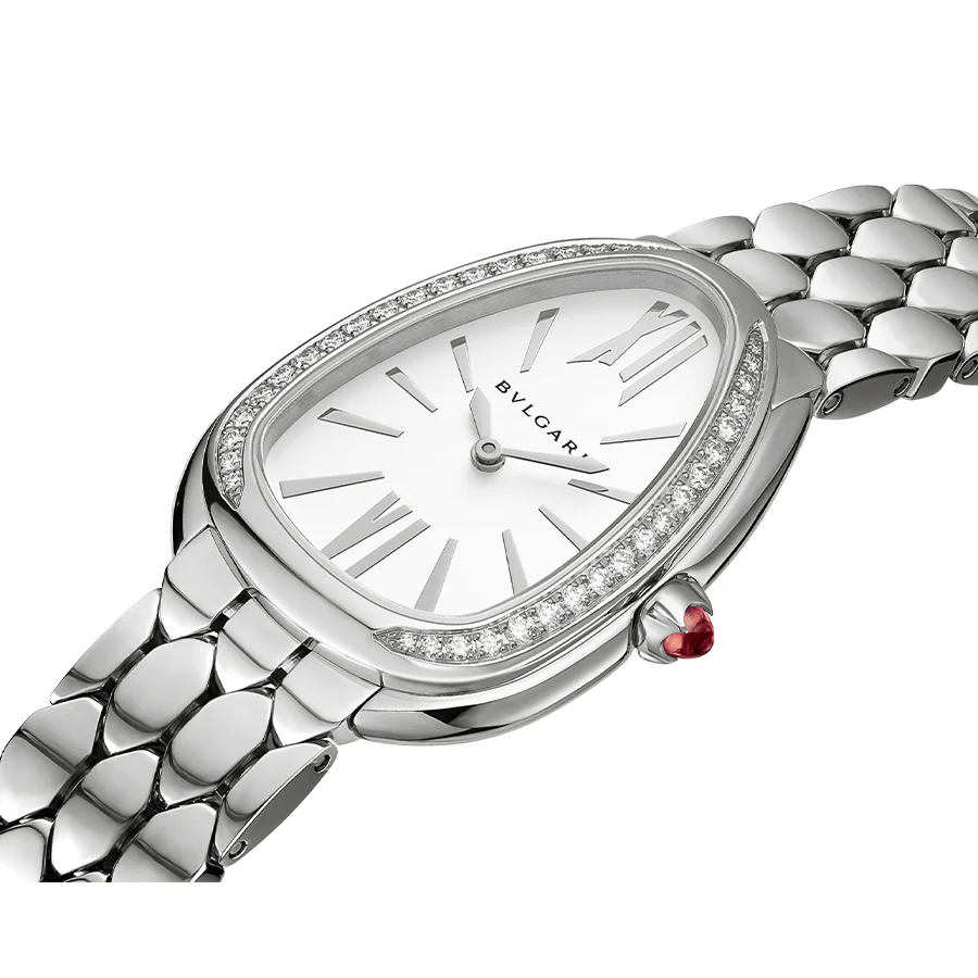 Bulgari Ladies 103361 Serpenti Seduttori Silver Dial Watch - Image 3