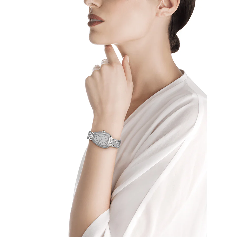 Bulgari Ladies 103361 Serpenti Seduttori Silver Dial Watch - Image 4