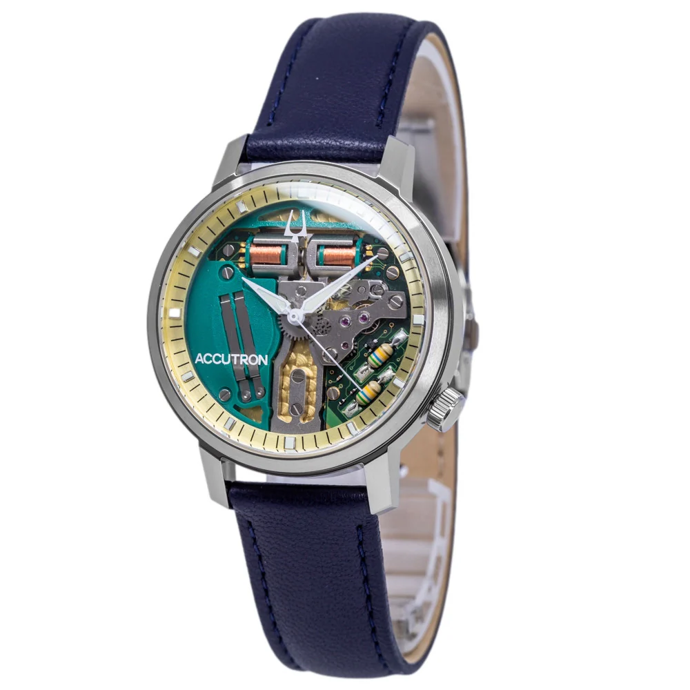 Bulova 26A213 Accutron Electronic tuning fork Spaceview 314 Men's Watch