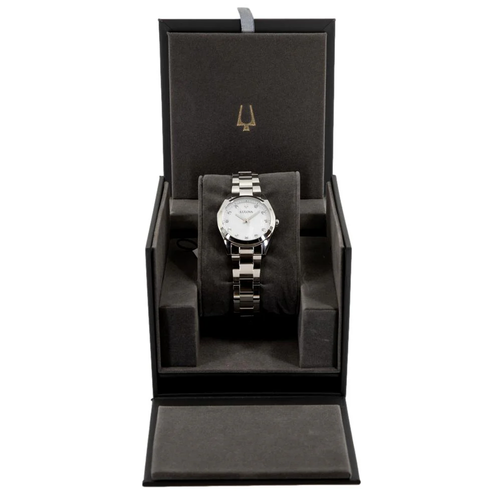 Bulova Ladies 96P228 Surveyor Silver Dial Watch - Image 7