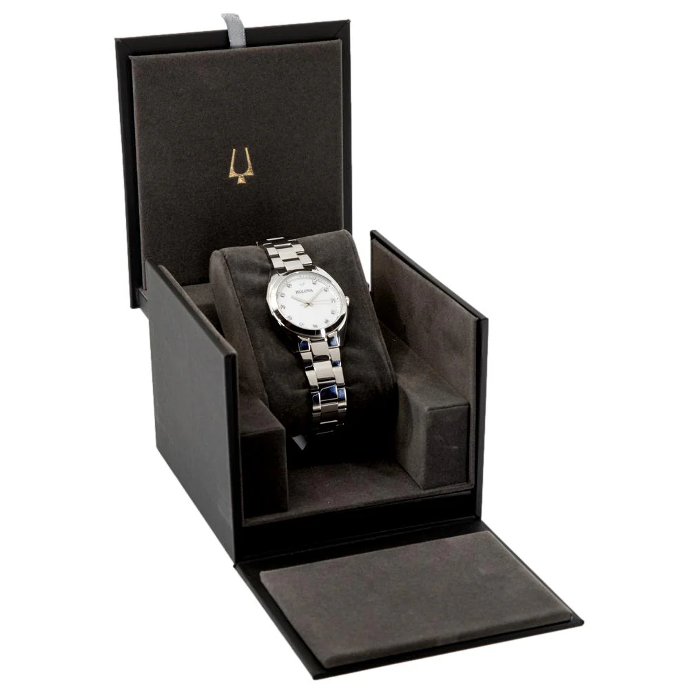 Bulova Ladies 96P228 Surveyor Silver Dial Watch - Image 8