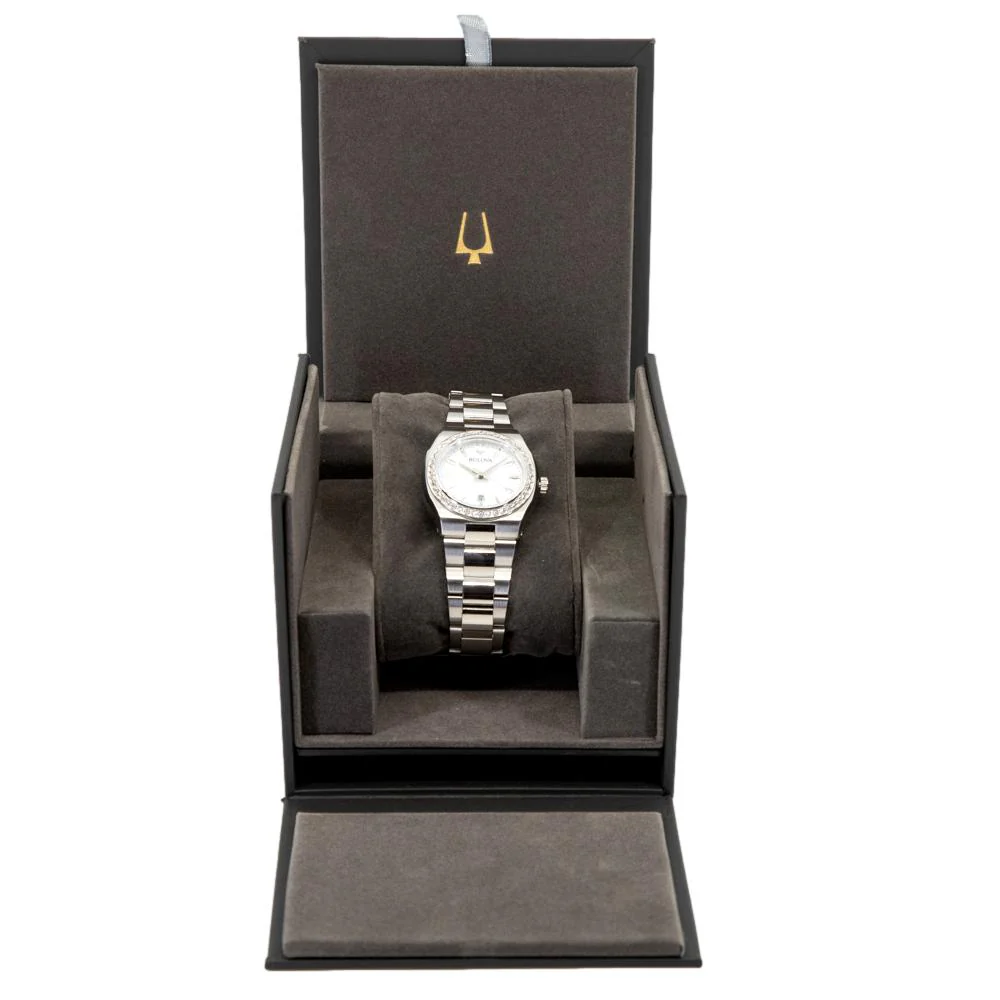 Bulova Ladies 96R245 Classic Surveyor Diamonds Watch - Image 7