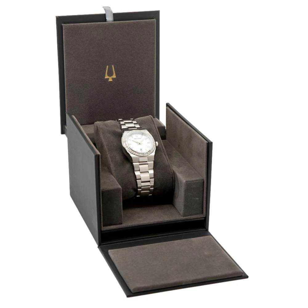 Bulova Ladies 96R245 Classic Surveyor Diamonds Watch - Image 8