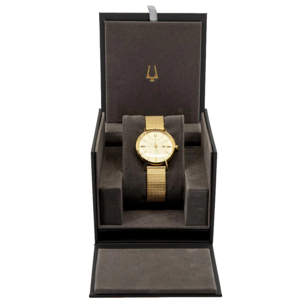 Bulova Ladies 97M115 Aerojet Golden Watch - Image 7