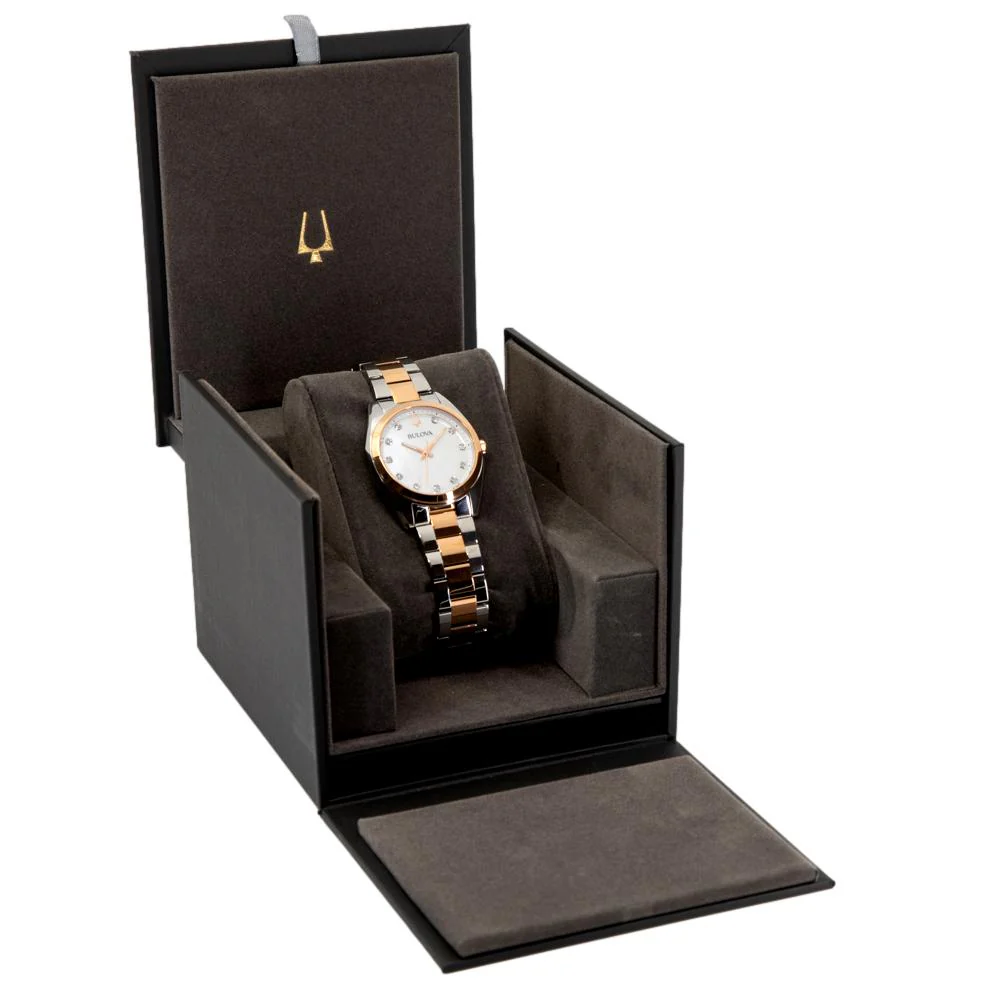Bulova Ladies 98P207 Surveyor Mop Dial Diamonds Quartz - Image 8