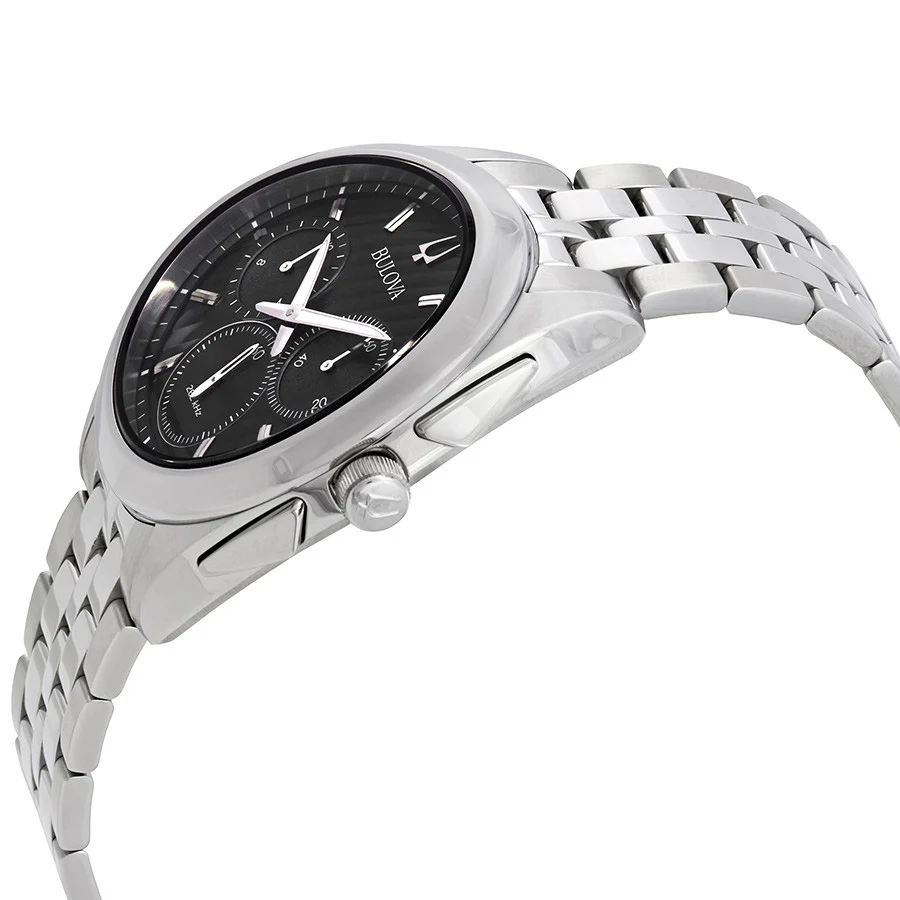 Bulova Men's 96A186 Curv Black Dial Watch - Image 2