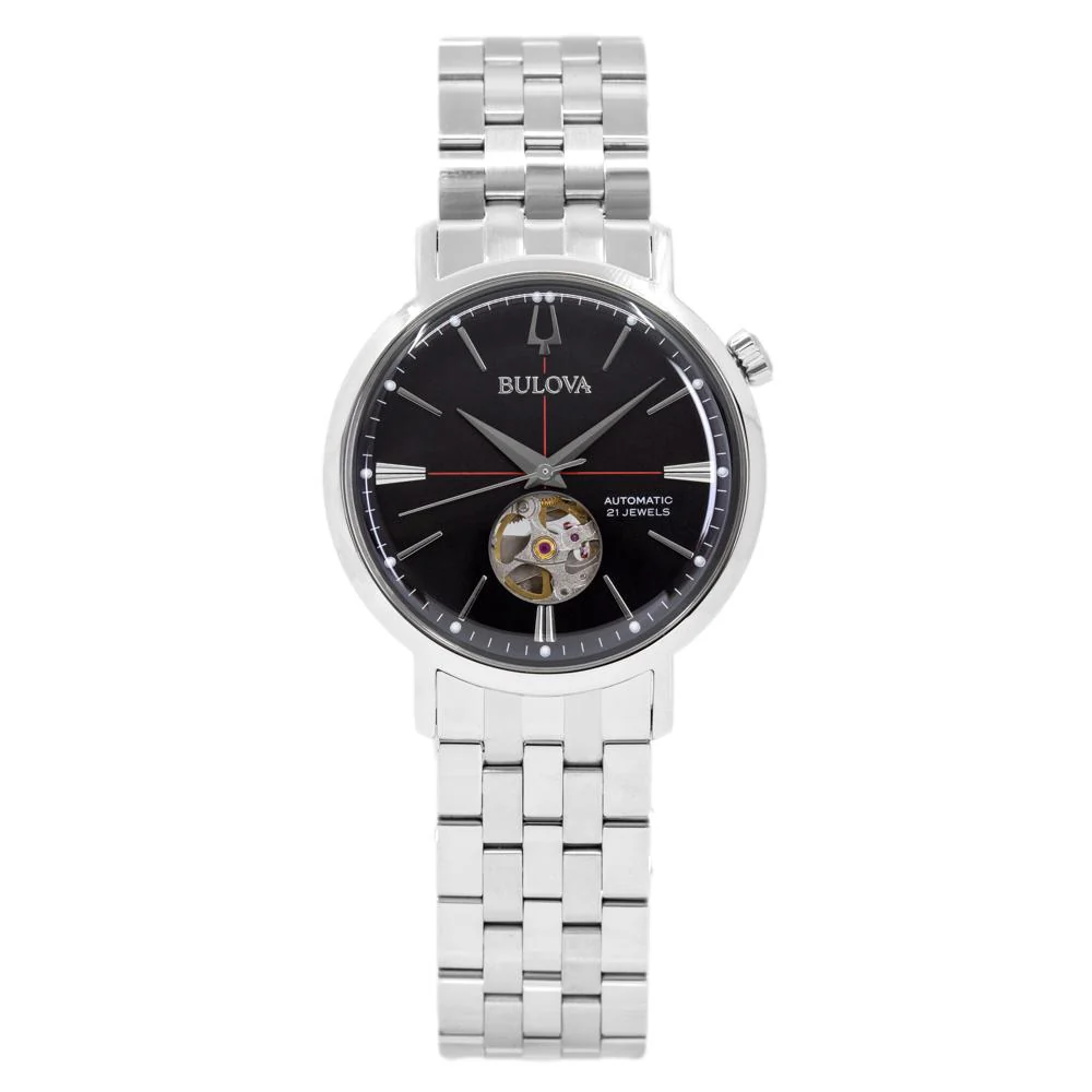 Bulova Men's 96A199 Classic Black Dial  Auto Watch - Image 3