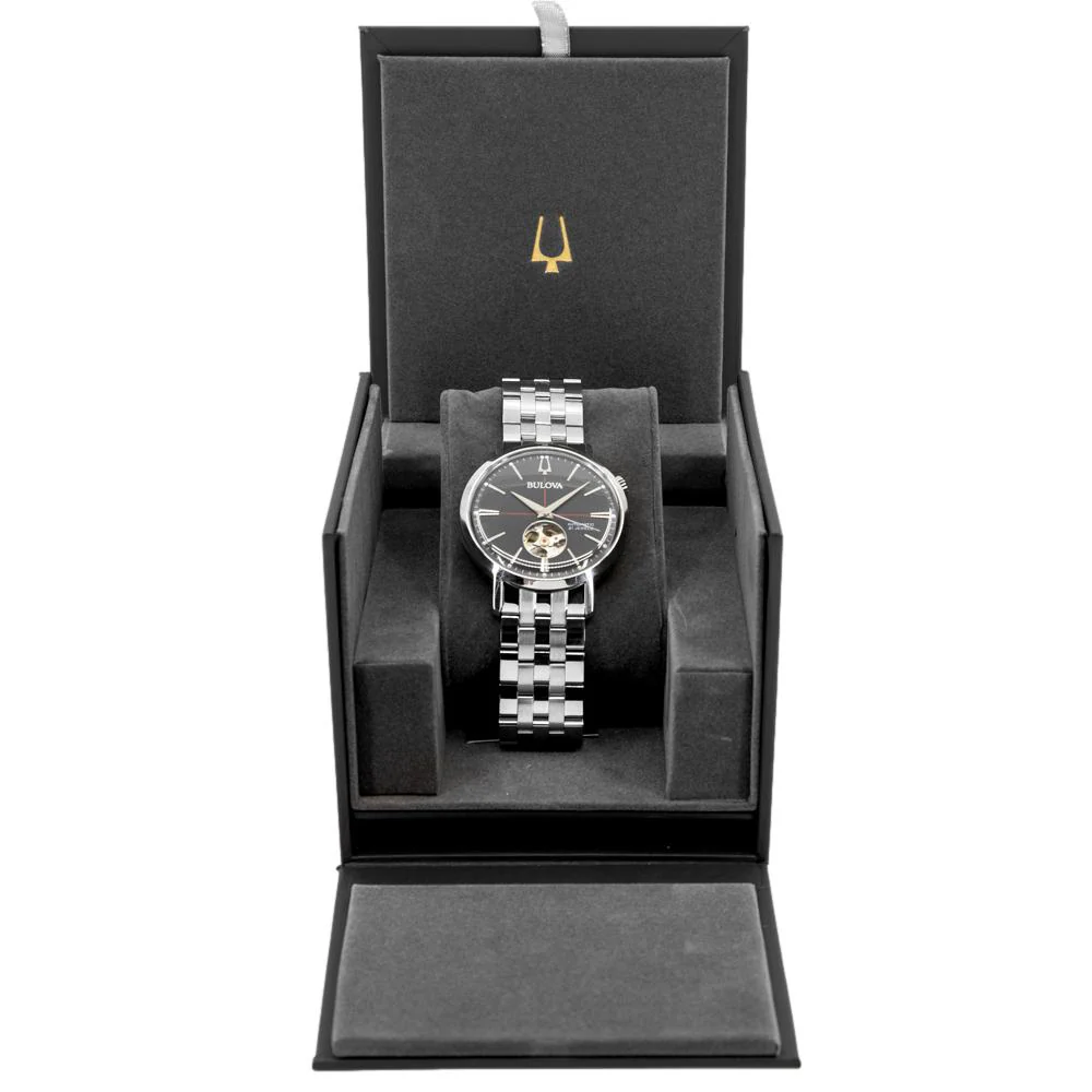 Bulova Men's 96A199 Classic Black Dial  Auto Watch - Image 8