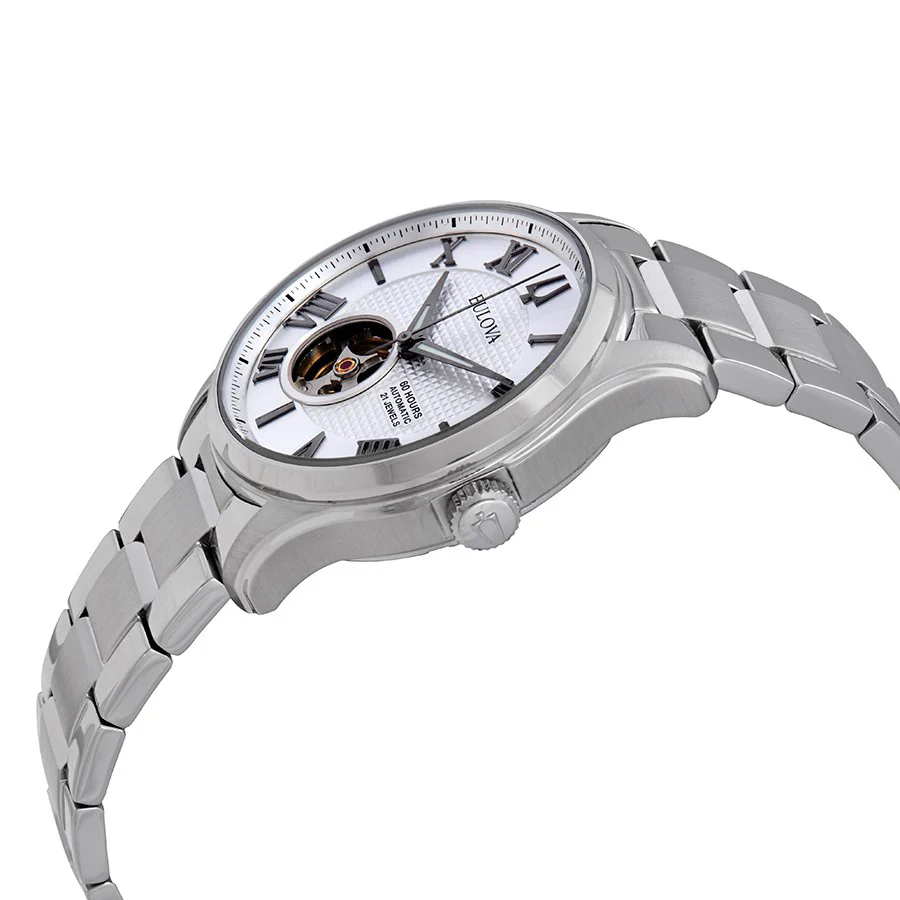 Bulova Men's 96A207 Wilton Silver Dial Watch - Image 2
