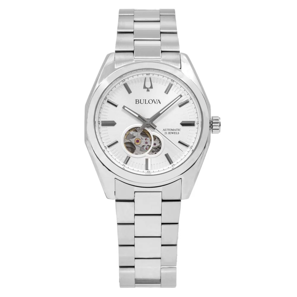 Bulova Men's 96A274 Suveyor Mecha Silver Dial Watch - Image 2