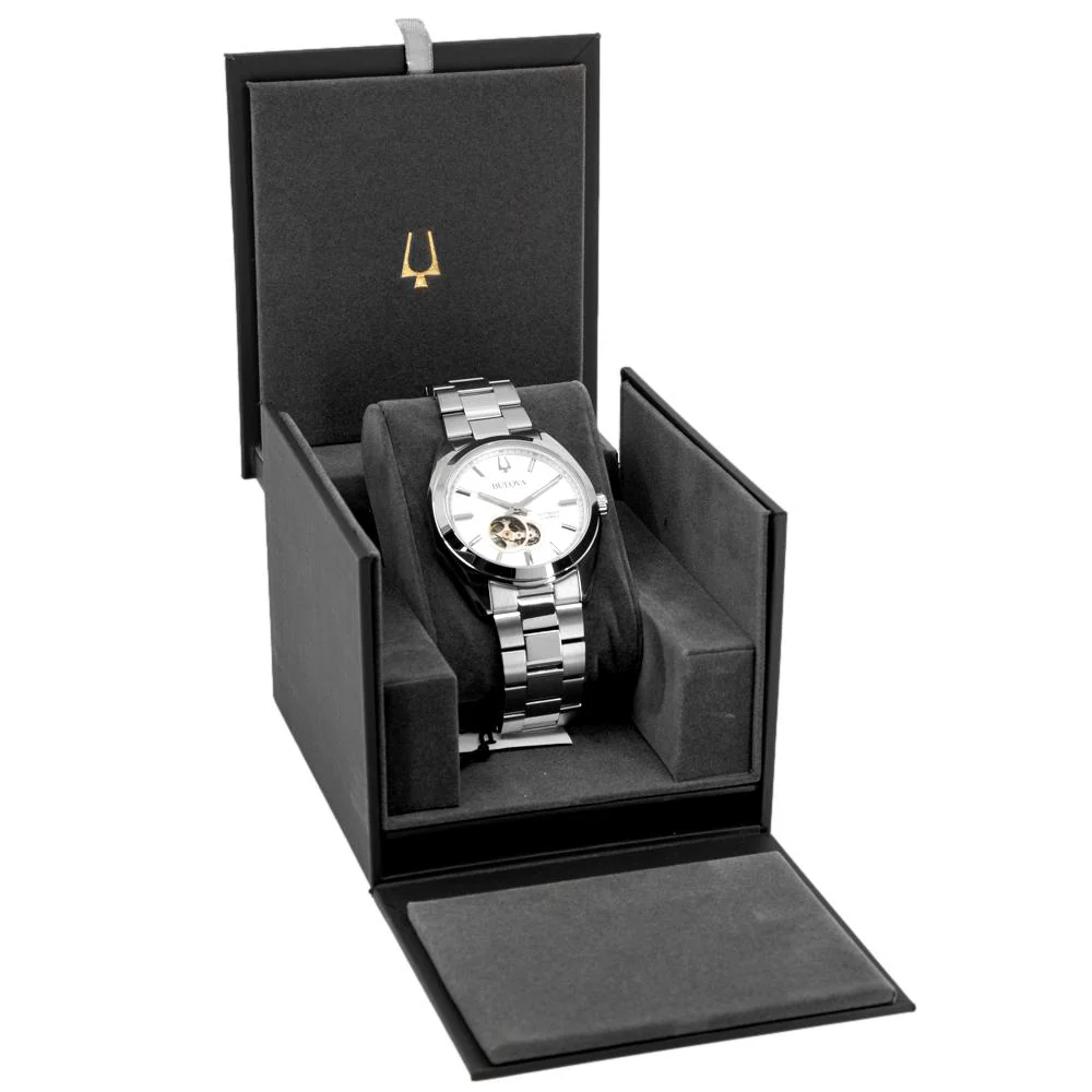 Bulova Men's 96A274 Suveyor Mecha Silver Dial Watch - Image 8