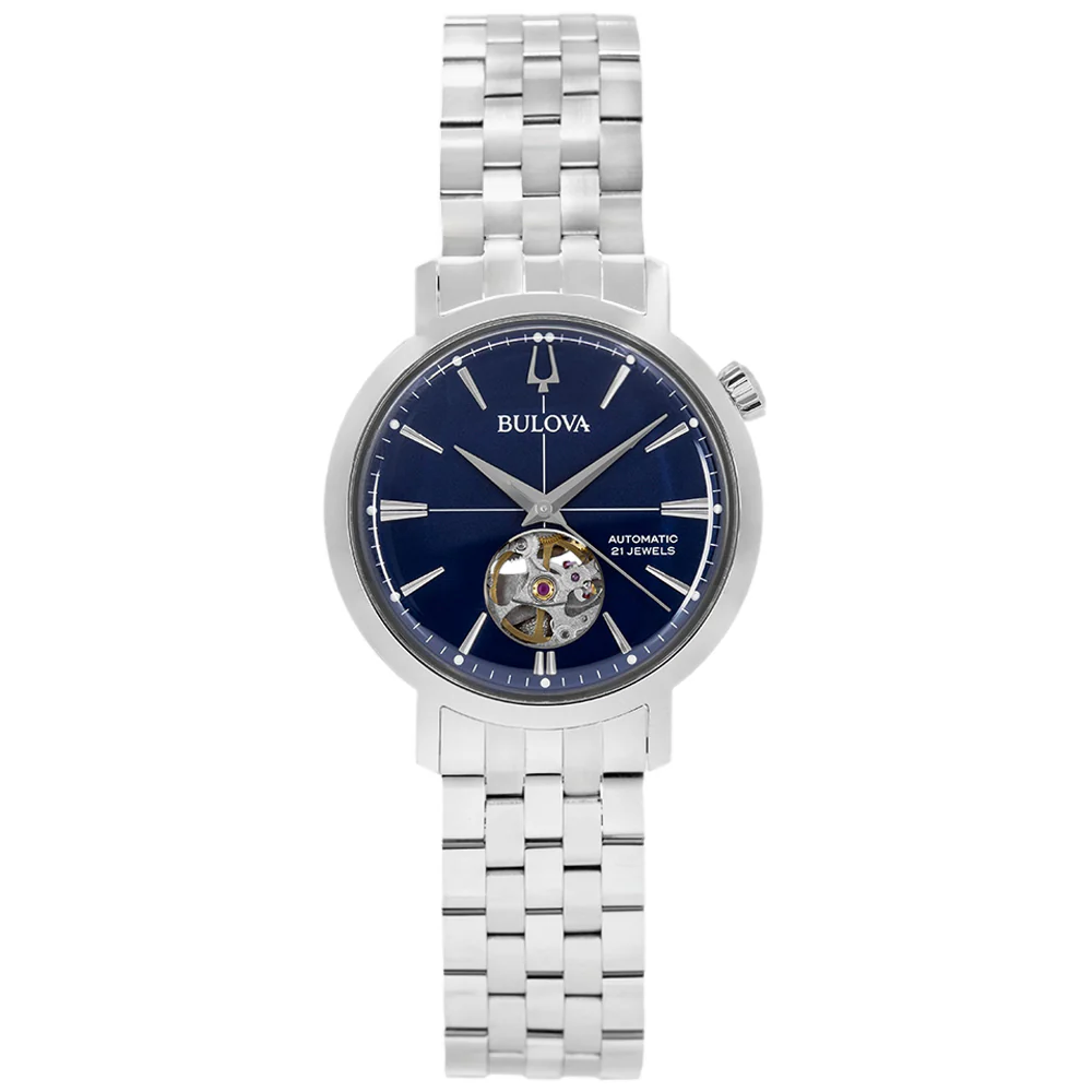Bulova Men's 96A320 Aerojet 38mm Blue Dial Automatic - Image 3