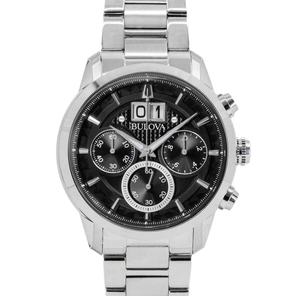 Bulova Men's 96B319 Sutton Big Date Quartz Chronograph - Image 3