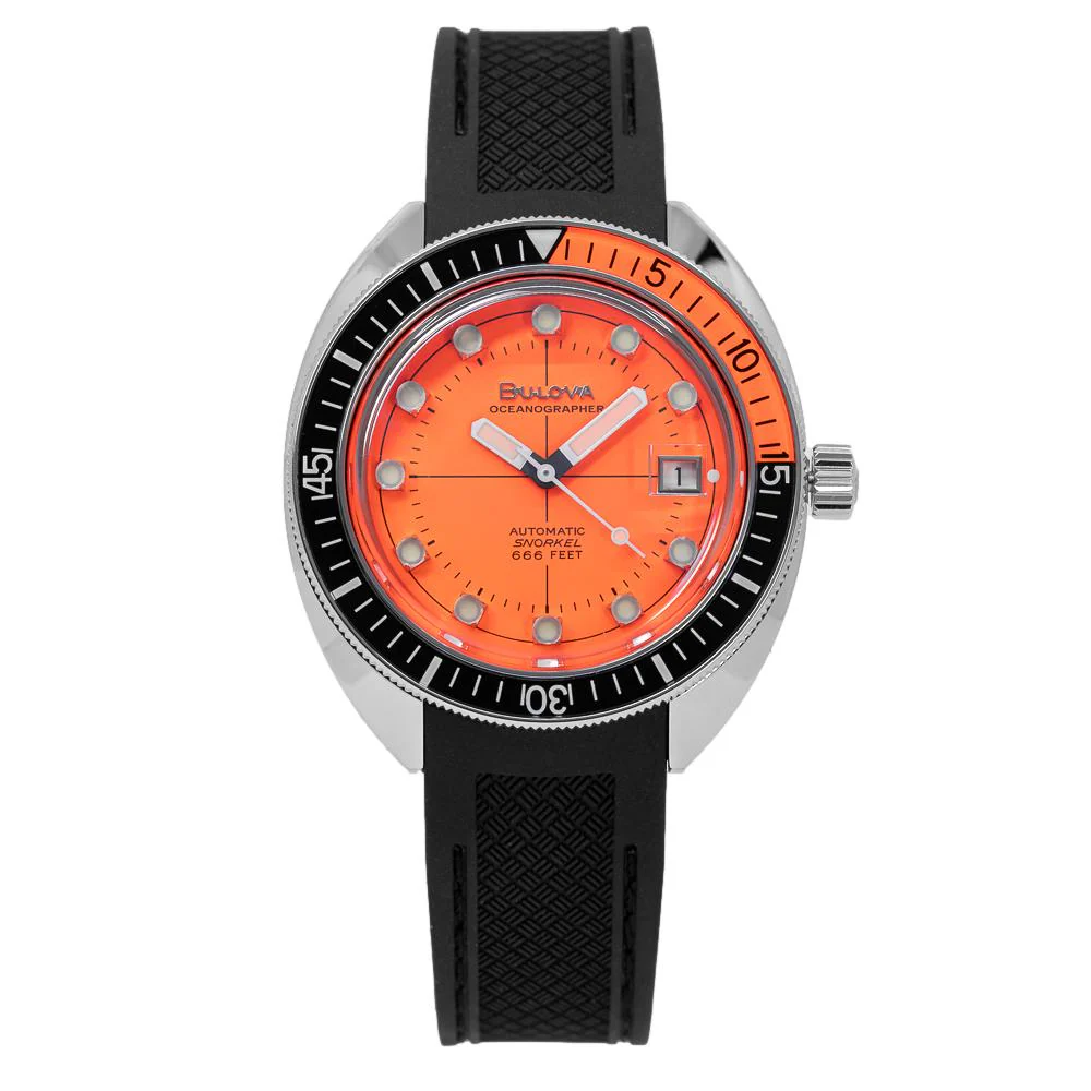 Bulova Men's 96B350 Archive Orange Dial Watch - Image 3