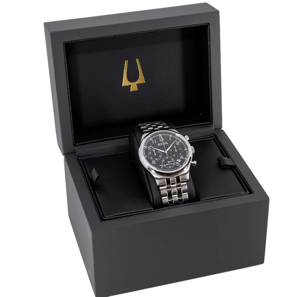 Bulova Men's 96B357 Precisionist Chrono Black Dial Watch - Image 9