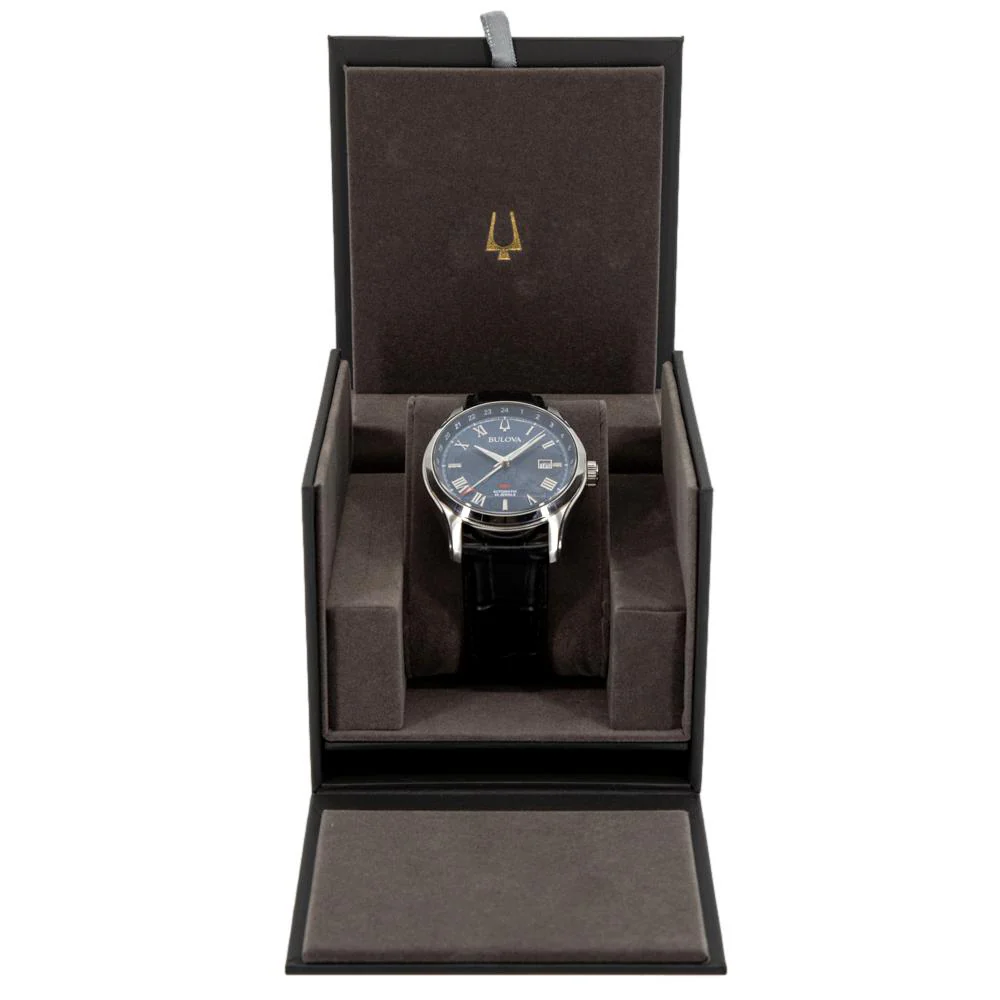 Bulova Men's 96B385 Wilton GMT Auto Watch - Image 8