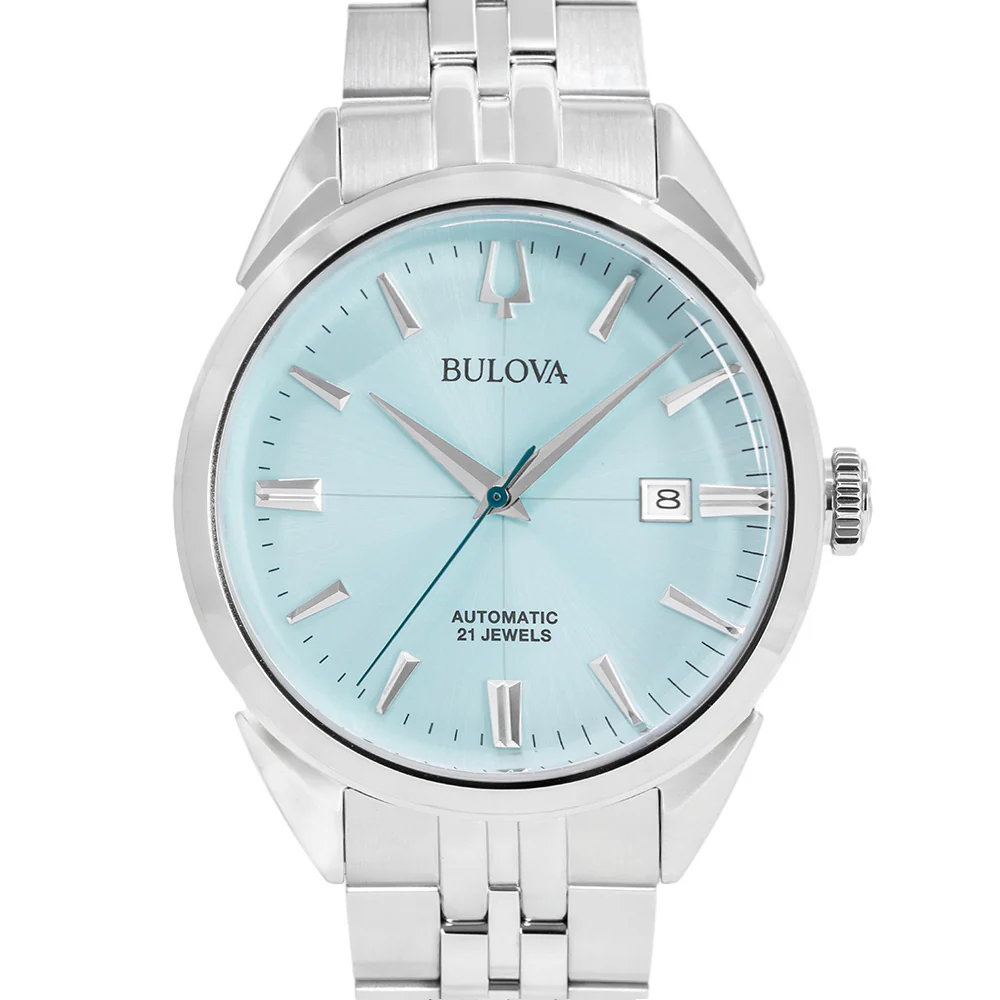 Bulova Men's 96B423 Sutton 41mm Ice Blue Dial Automatic - Image 2