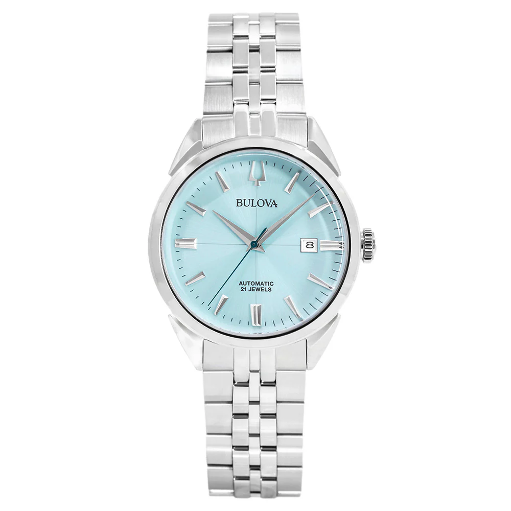 Bulova Men's 96B423 Sutton 41mm Ice Blue Dial Automatic - Image 3