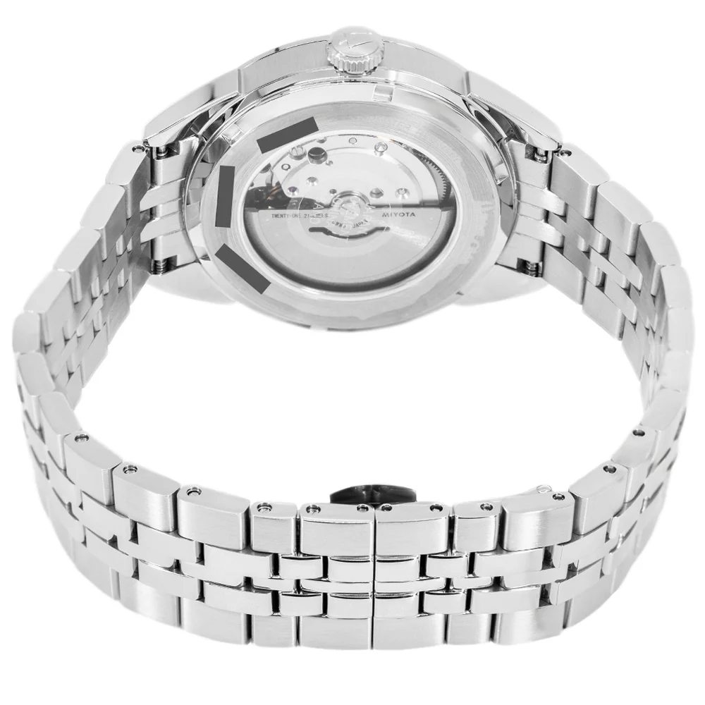 Bulova Men's 96B423 Sutton 41mm Ice Blue Dial Automatic - Image 5