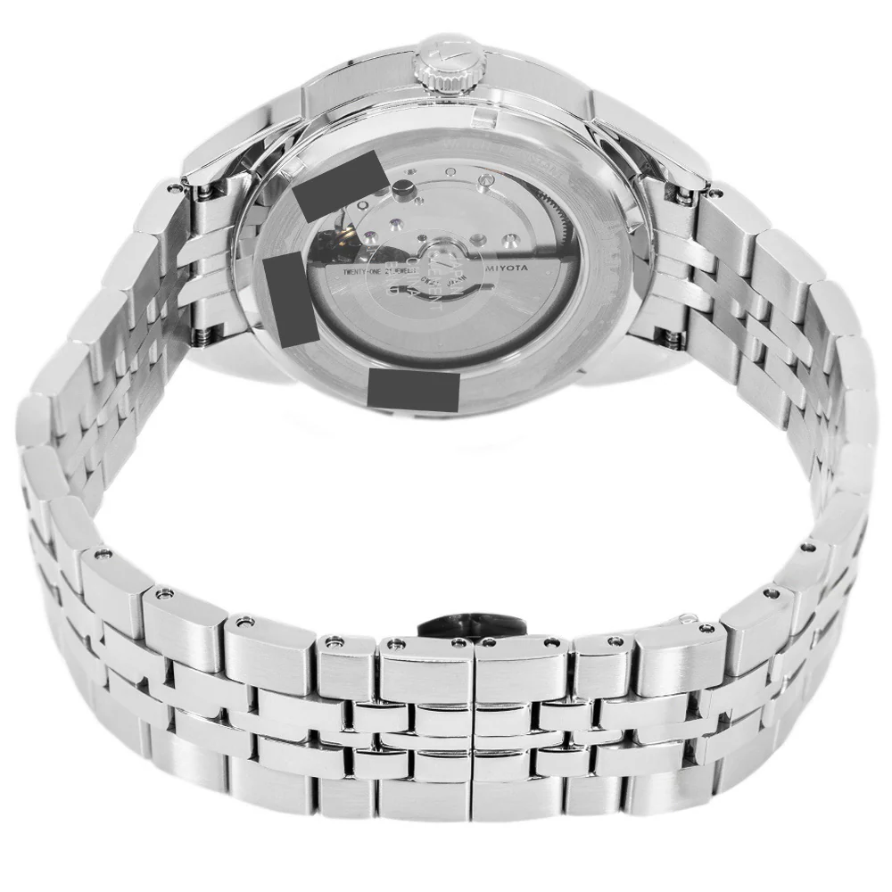 Bulova Men's 96B425 Sutton 41mm Blue Dial Automatic - Image 5
