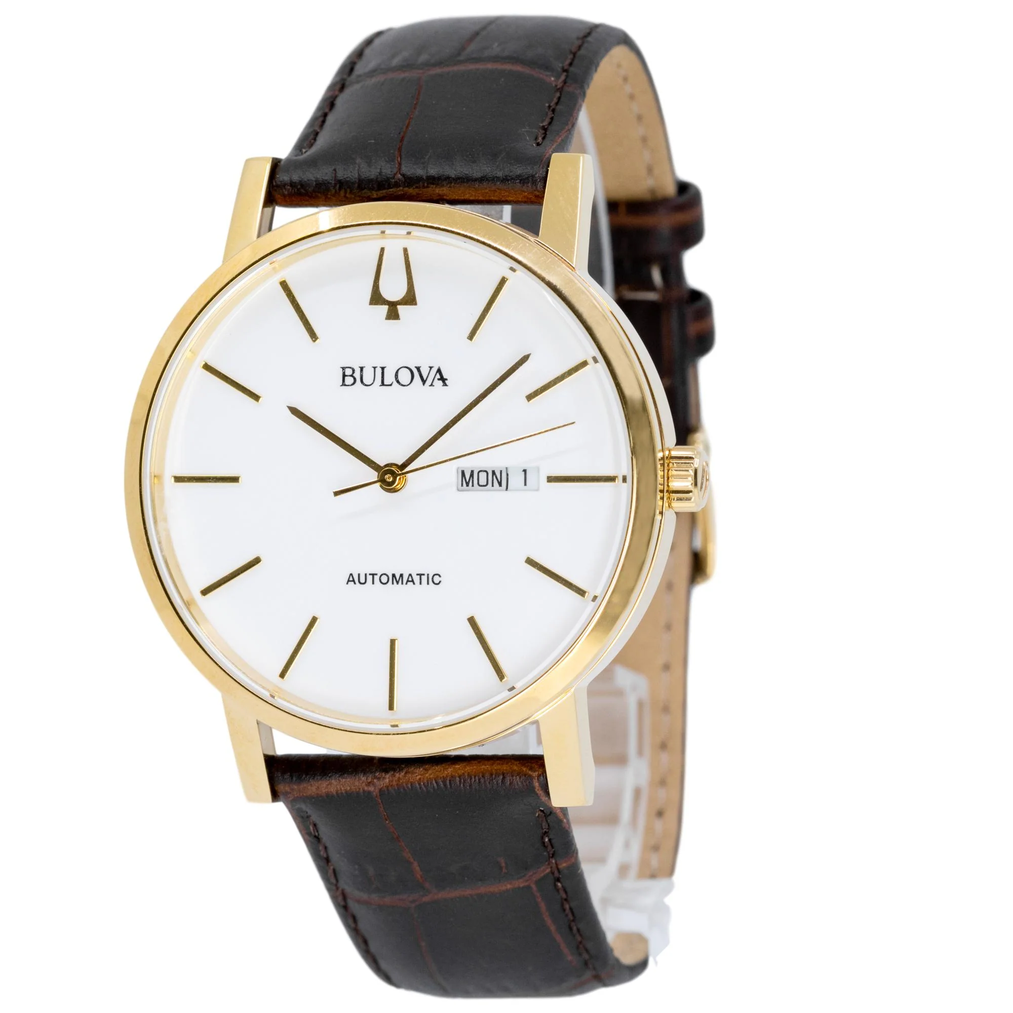 Bulova Men's 97C107 White Dial Watch