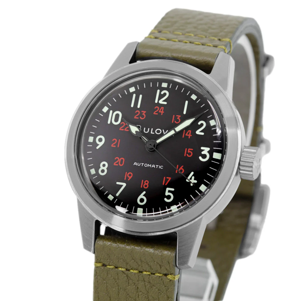Bulova Men's 98A255 Hack Black Dial Auto - Image 12