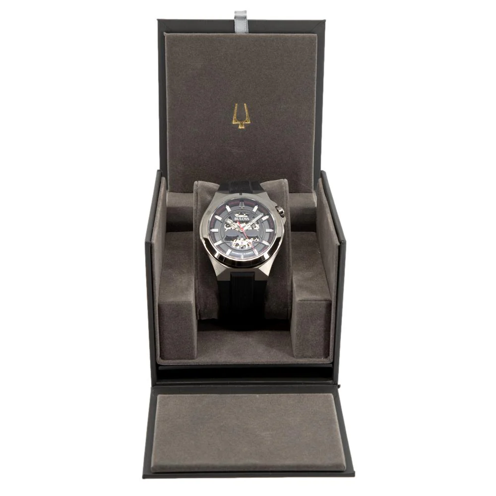 Bulova Men's 98A260 Black-Skeleton Dial Automatic - Image 7