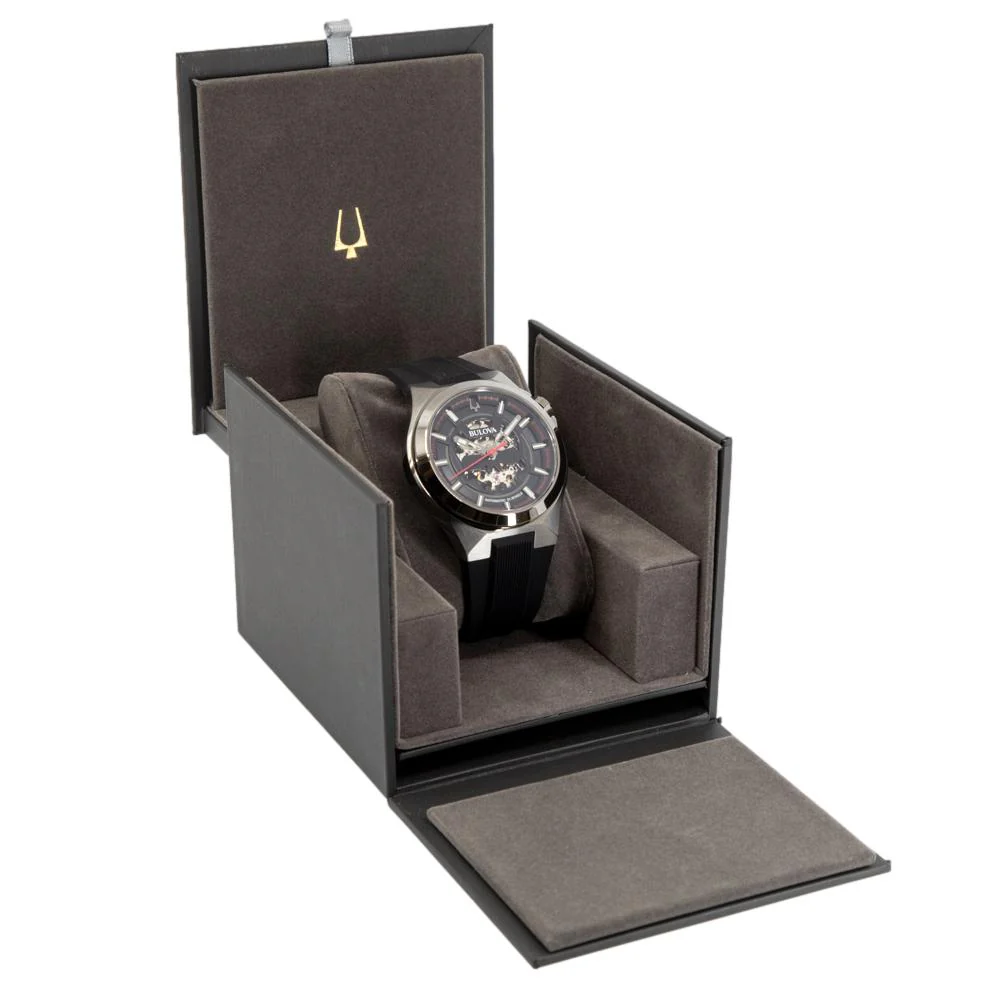 Bulova Men's 98A260 Black-Skeleton Dial Automatic - Image 8