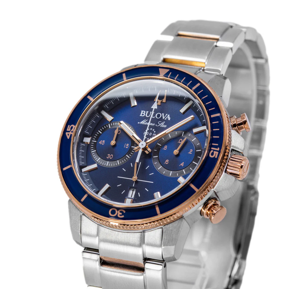 Bulova Men's 98B301 Marine Star 45mm Quartz Chronograph - Image 10