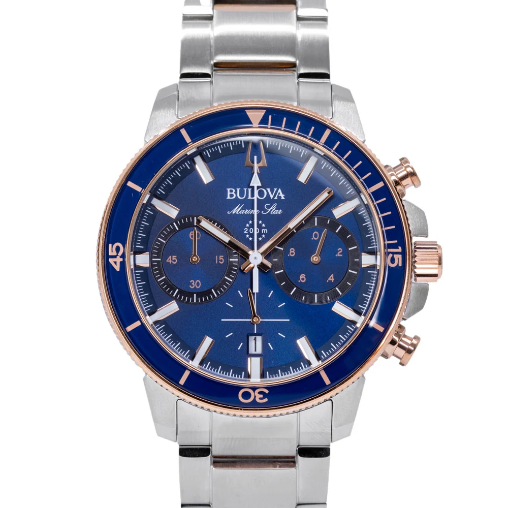 Bulova Men's 98B301 Marine Star 45mm Quartz Chronograph - Image 3