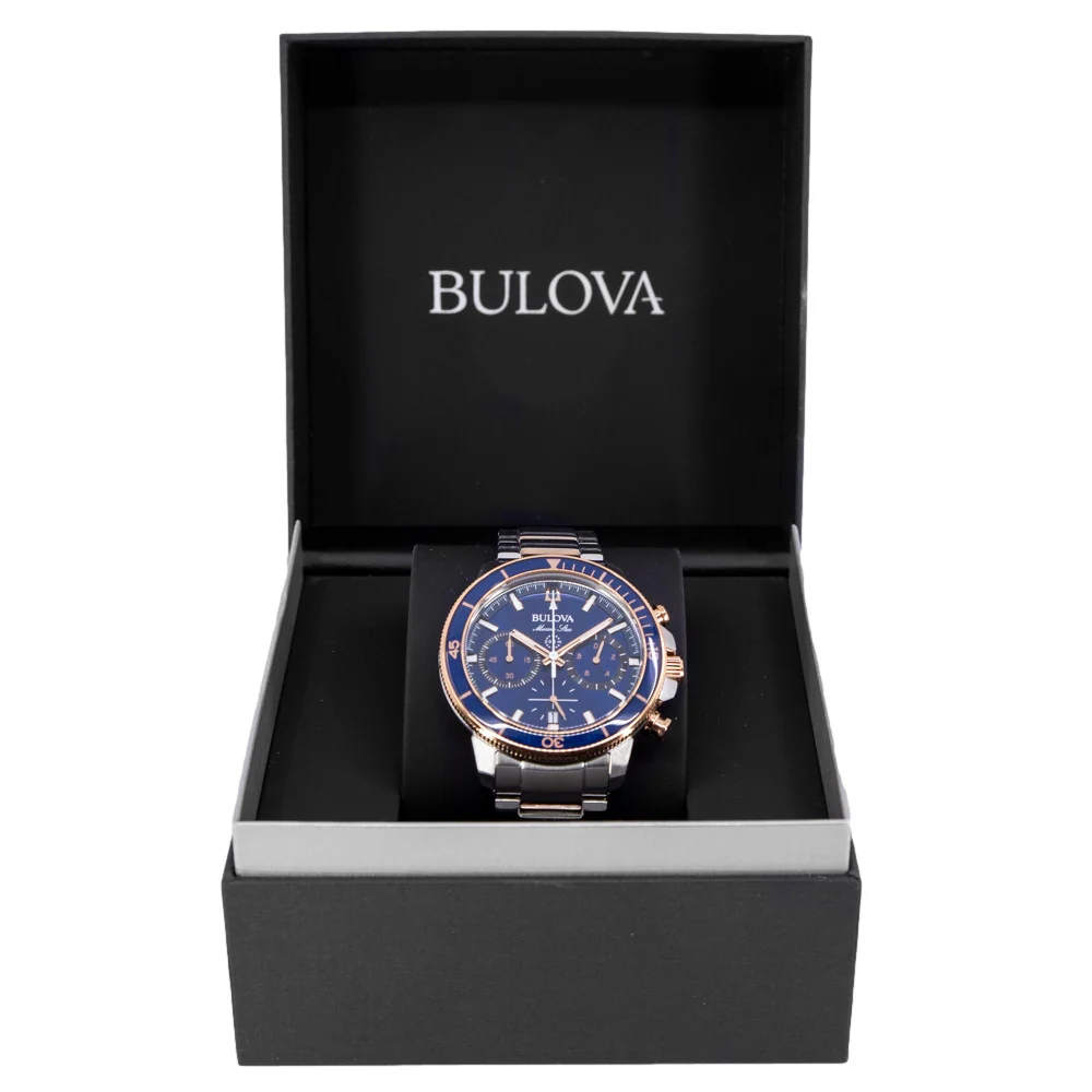 Bulova Men's 98B301 Marine Star 45mm Quartz Chronograph - Image 8