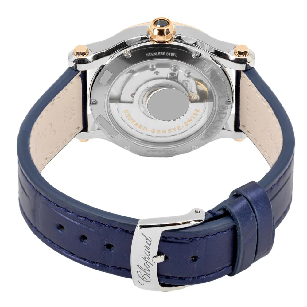 Chopard Ladies 278578-6003 Happy Sports Rose Gold Watch - Image 4