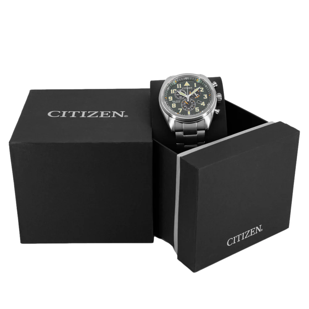 Citizen AT2480-81X Super Titanium 2440 Chrono Eco-Drive - Image 7